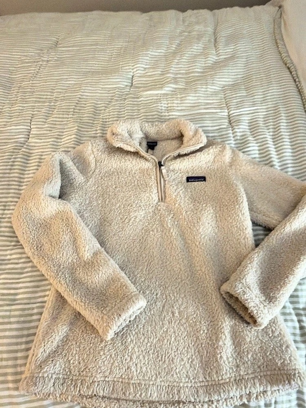 Patagonia Women's Los Gatos 1/4-Zip Cream Fleece Jacket